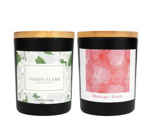 Jasmin Flame & Midnight Petals Scented Candles